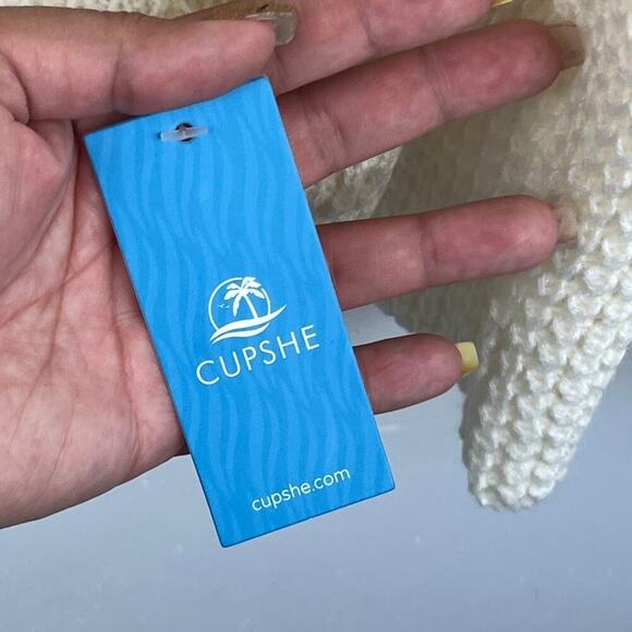 NWT Cupshe More than words turtleneck longline sweater size Medium - Picture 7 of 9